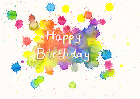 28061949-happy-birthday-watercolor-painting-with-colorful-paint-splashes